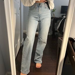 Madewell Slim Wide Leg Full Length Jeans